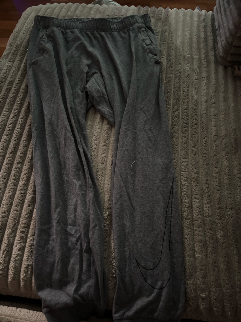 Nike Charcoal Grey Dri-FIT Joggers with Swoosh